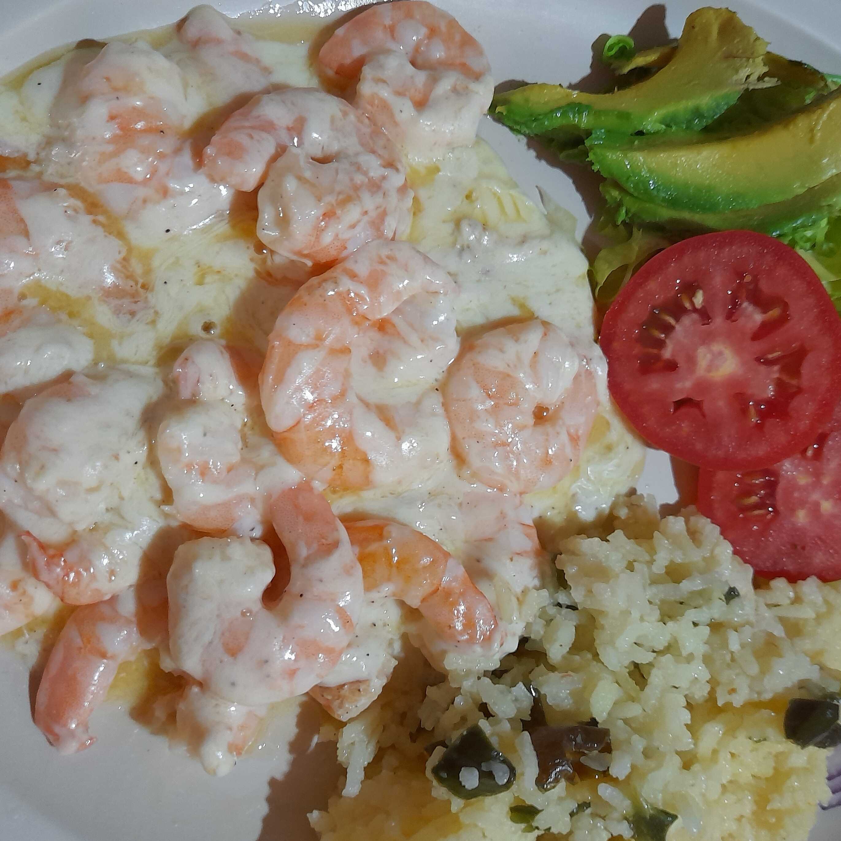 camarones gratinados