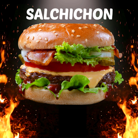 Hamburguesa con Salchichon