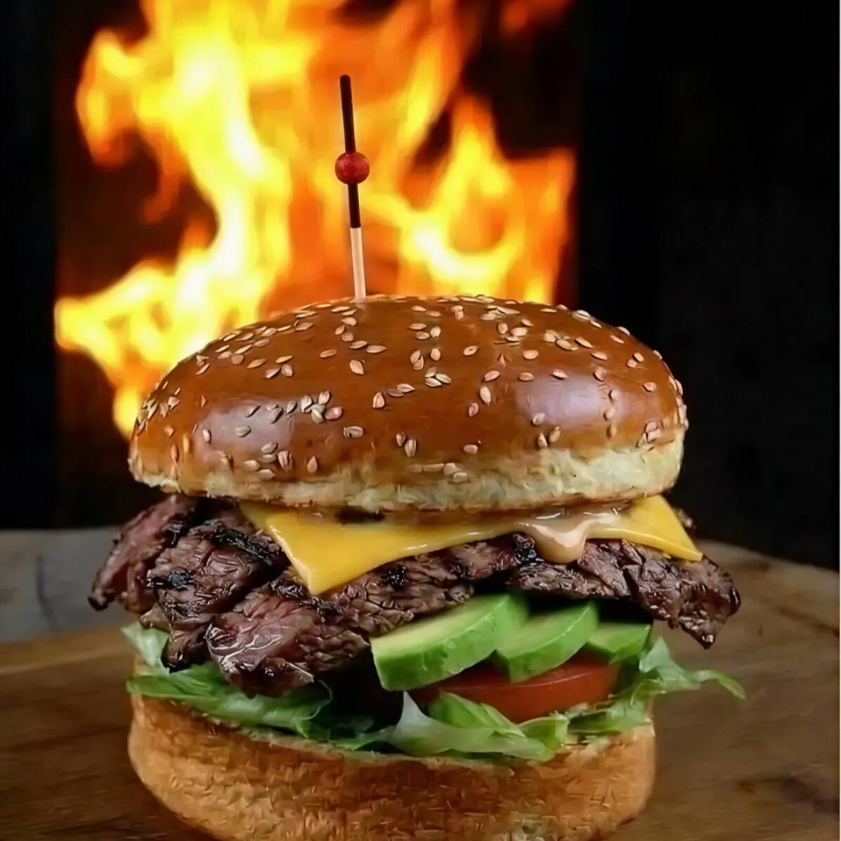 Hamburguesa de Arrachera
