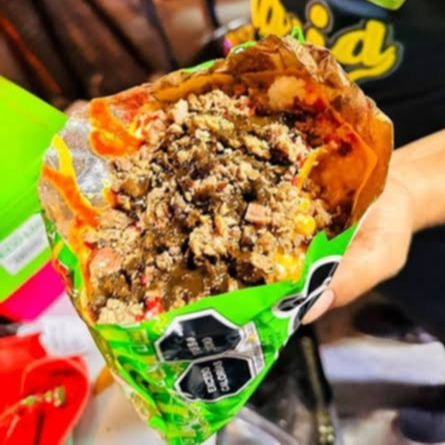 Tostilocos con Arrachera