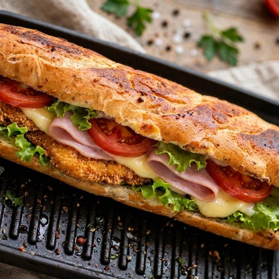 Baguette de Milanesa de Pollo