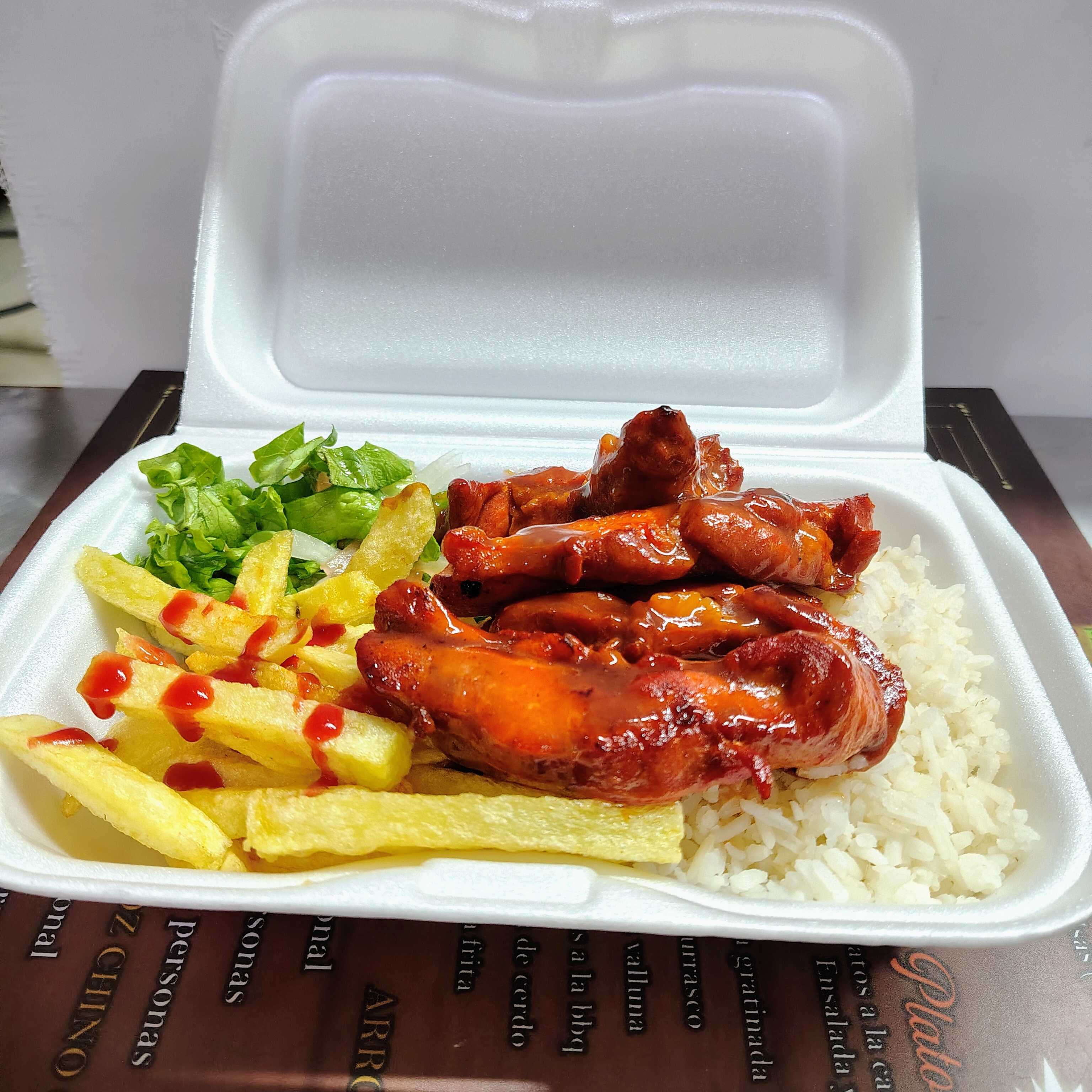 Costillas a la BBQ