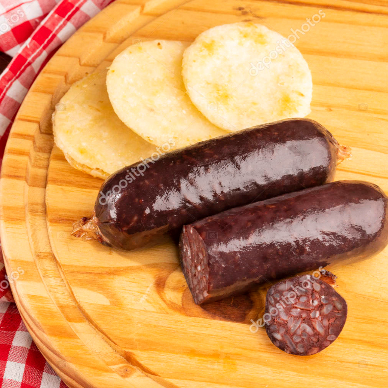 La Morcillita Criolla con Arepa