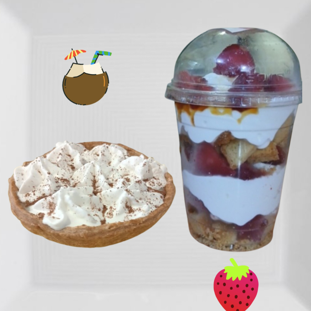 Coco Tartalet y Fresas con Crema