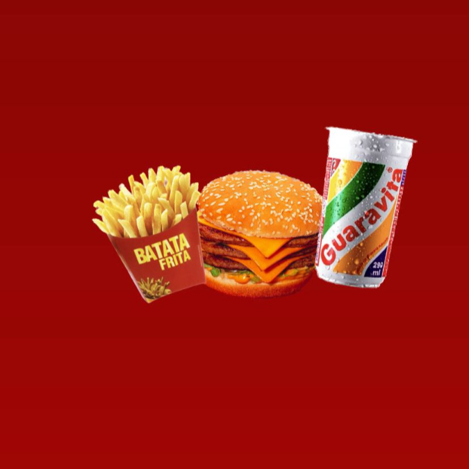 X-TRPLO (pao, 03 carnes, 03queijos, salada, ketchup)