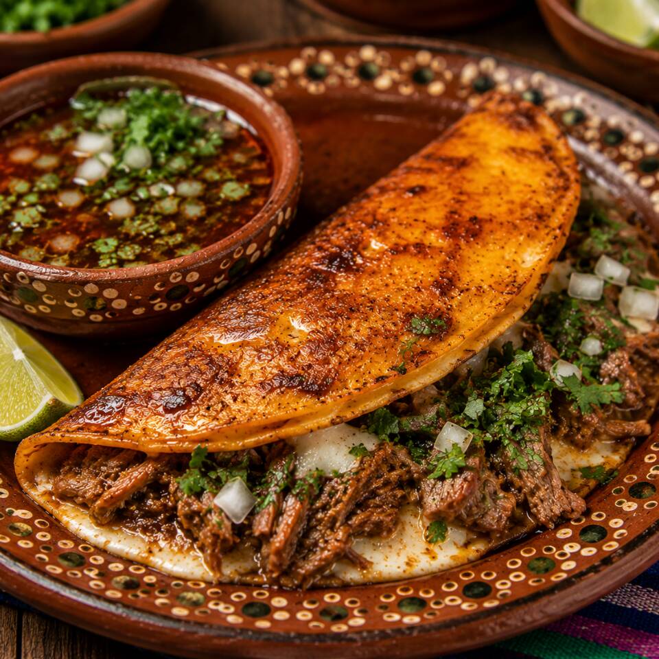 Quesa Birria de Maíz