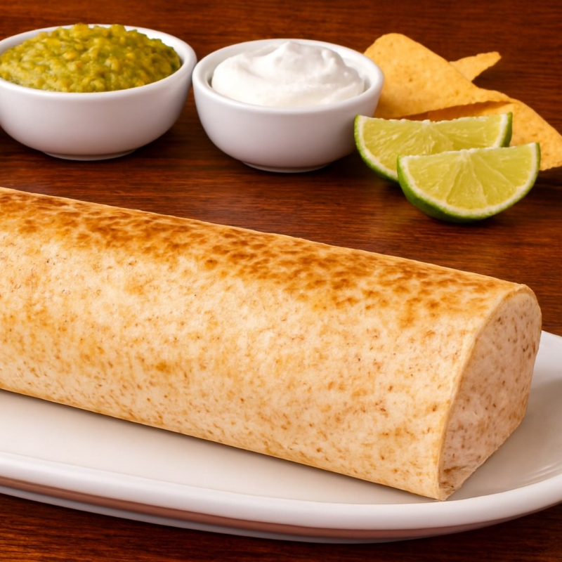 BURRITO FRIJOLES CON QUESO 30CM