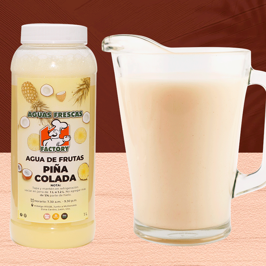 Agua de Piña Colada 1 L