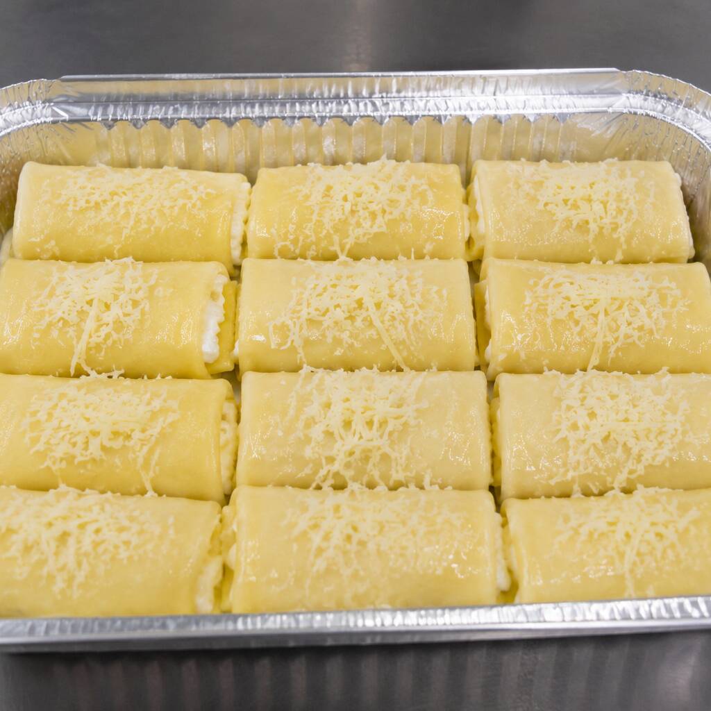 Massas enviadas geladas para preparar em casa.