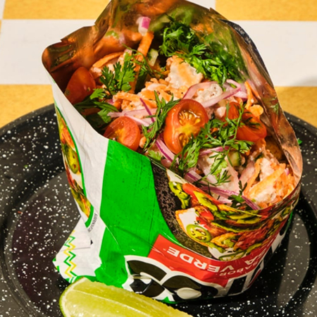 Tostitos con Ceviche de Pescado