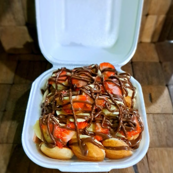 10 Mini Hotckes con Fresa o Durazno y Lechera