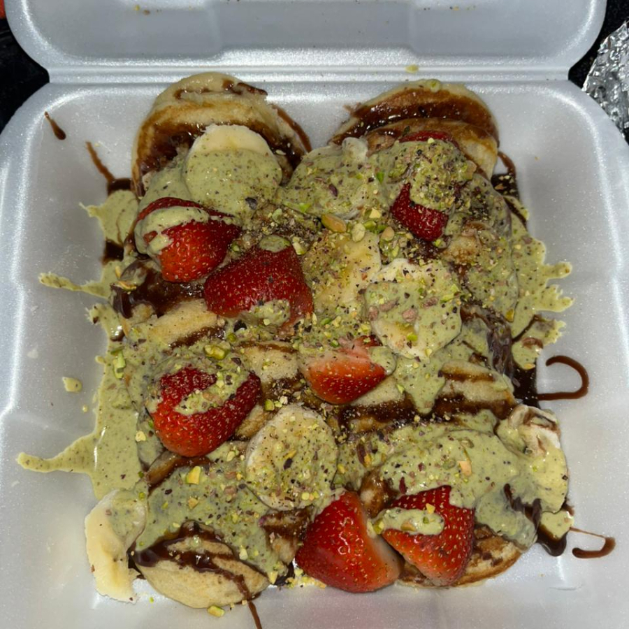 Charola de Mini Hotcakes Estilo Chocolate DUBAI