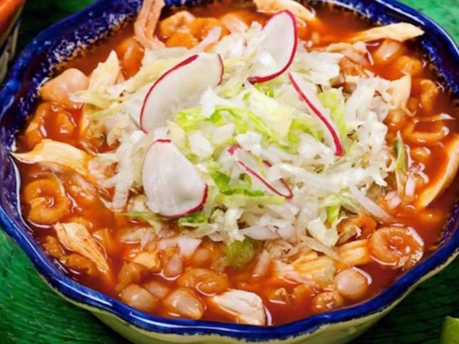 Plato de Pozole Grande Un Litro