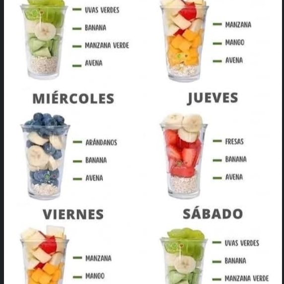 Licuados (fresa, Plátano,manzana,etc.)