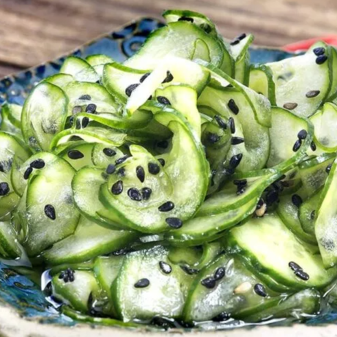 Pepino japonês, Molho sú finalizado com gergelim