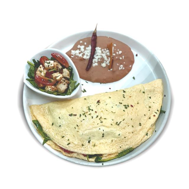 Omelette Espinaca.