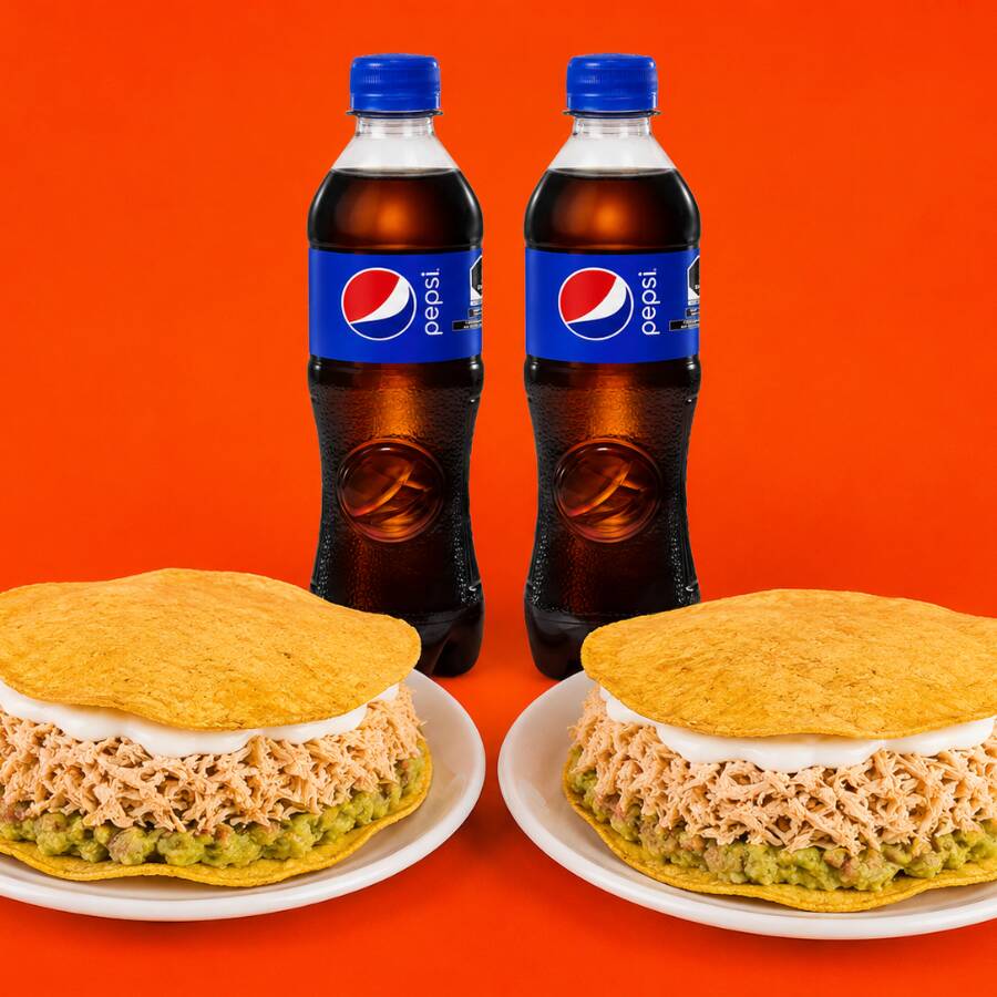 2 Tostadas más 2 Refrescos