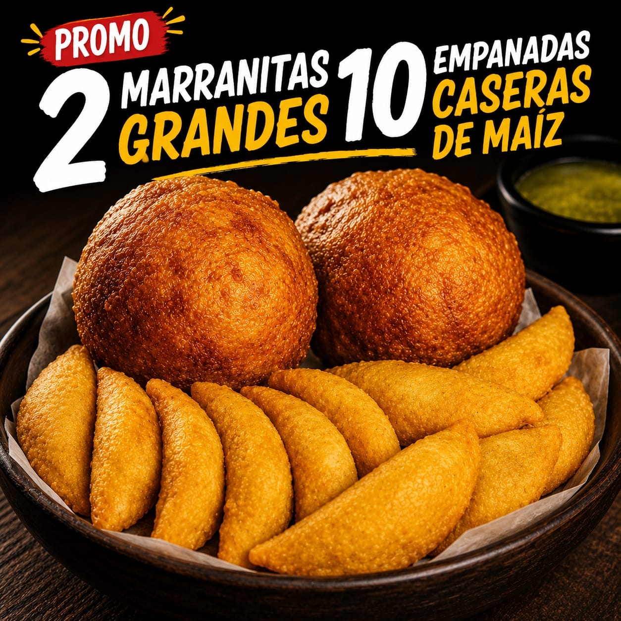 Combo 2 Marranitas Grandes 10 Empanadas