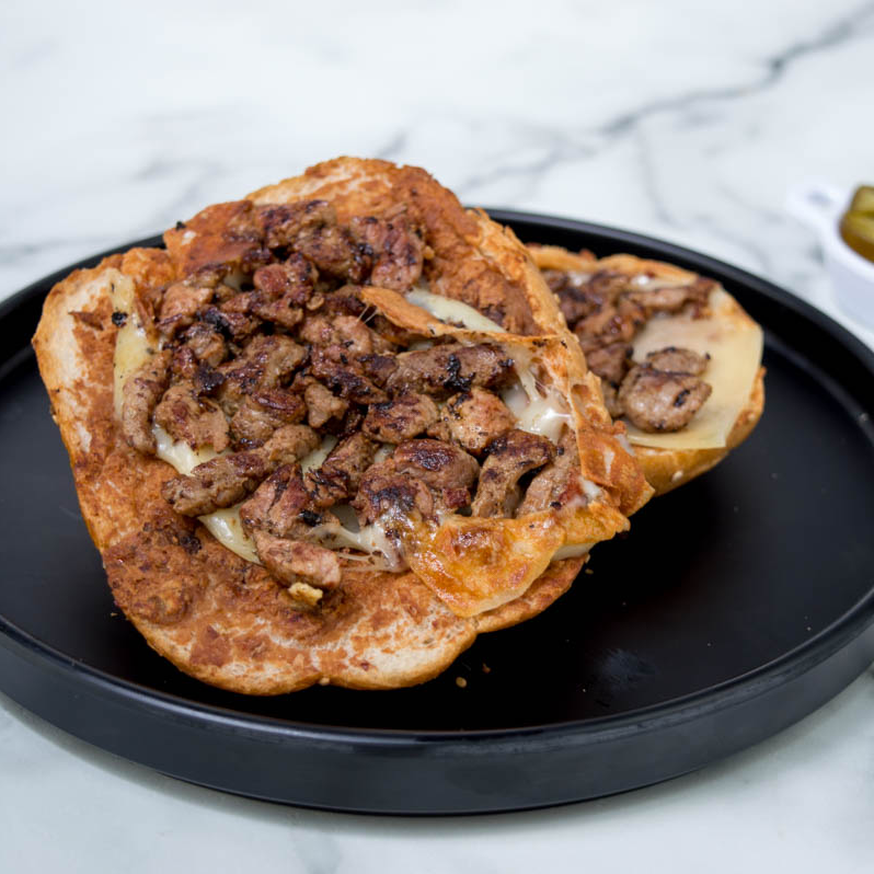 Molletes con arrachera