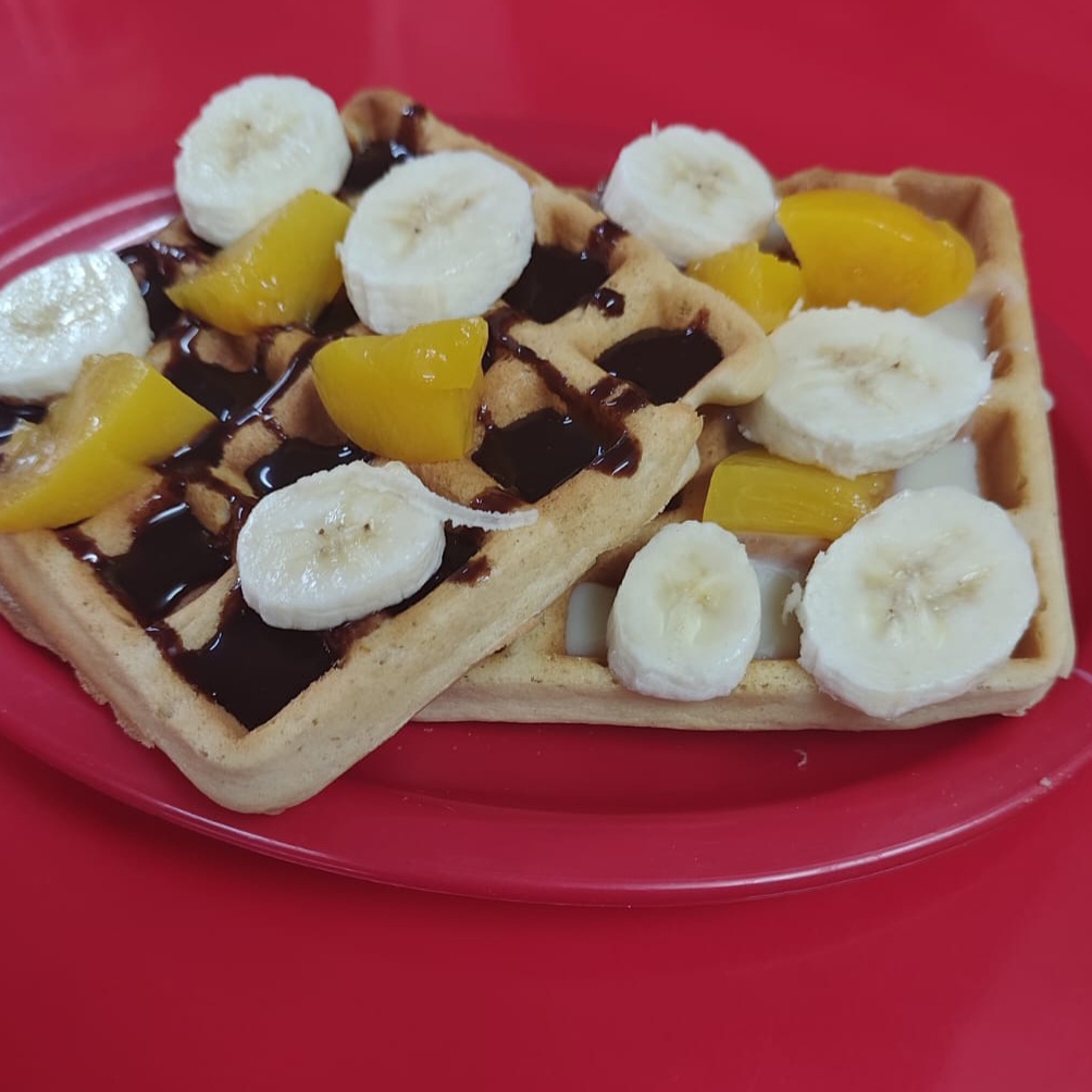 2 waffles