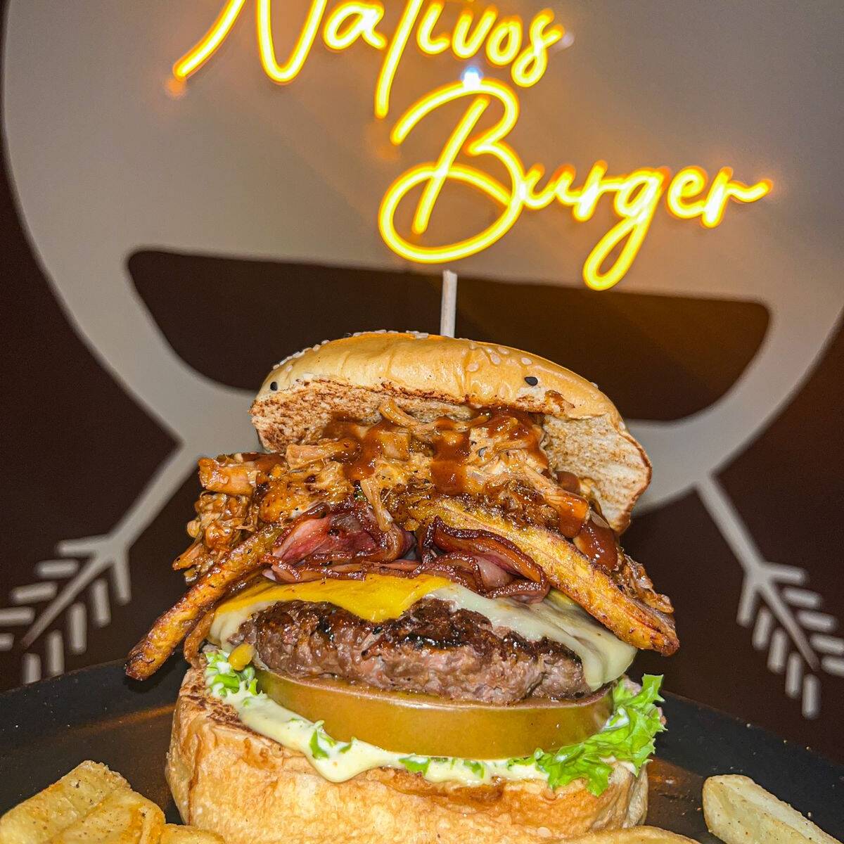 Hamburguesa CAMPESINA + PAPA A LA FRANCESA