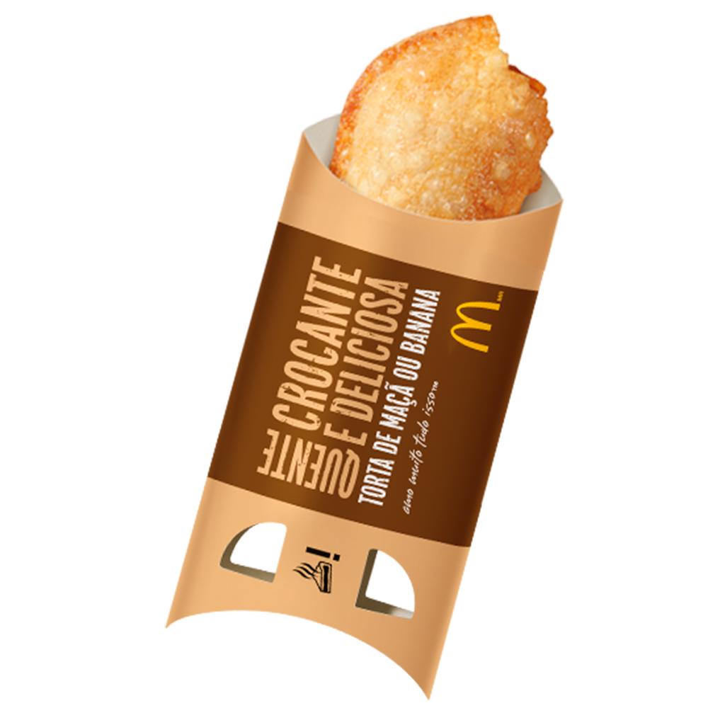 Deliciosa torta de massa quentinha e crocante com recheio de banana. Não utilize o campo de observações, as alterações devem ser realizadas no pedido