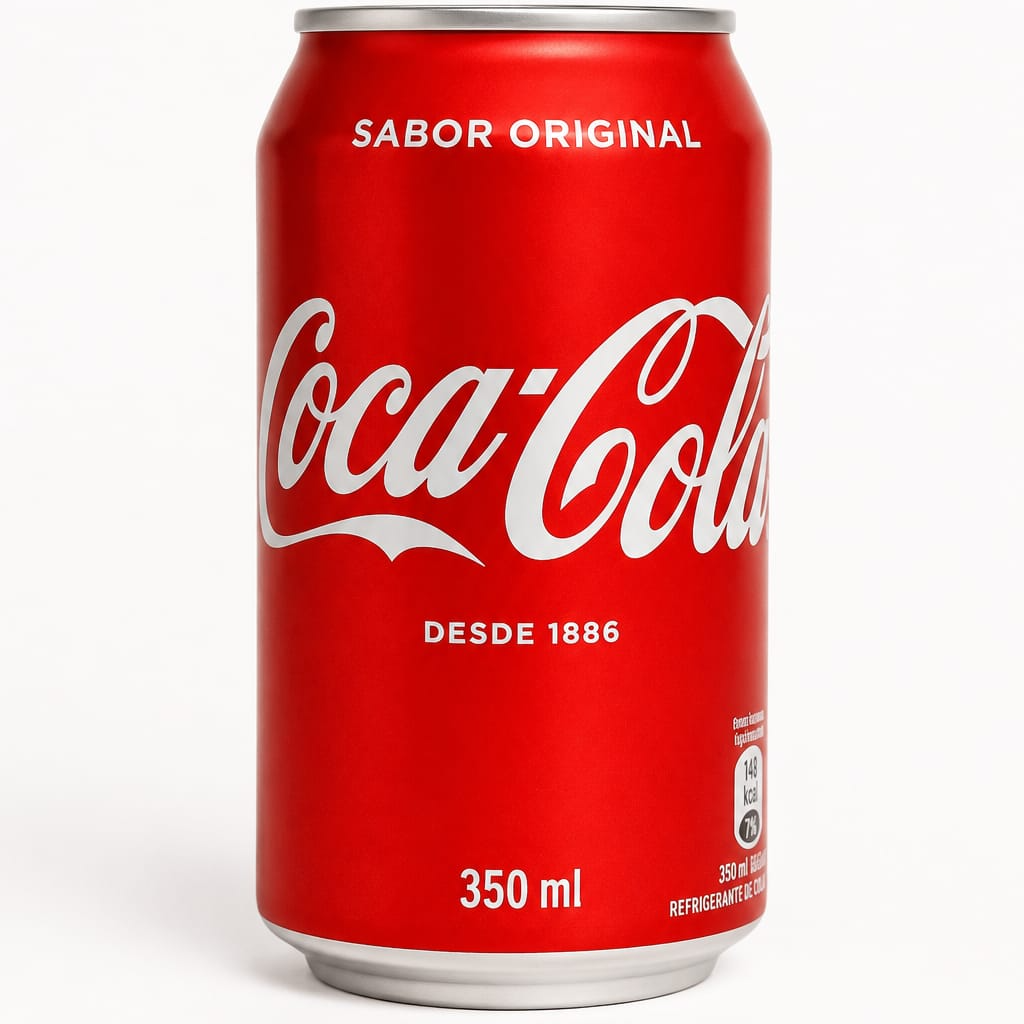 Refrigerante lata Coca cola, super geladinha ( 350 ML)
