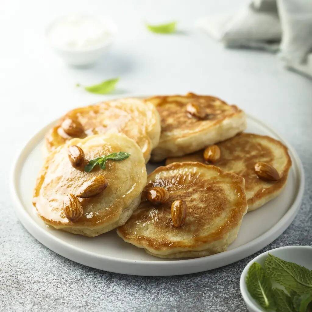 HOTCAKES CON ALMENDRA