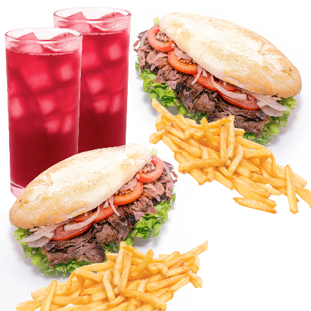 Combo 2 X Tortas de Kebab Combo Amigo