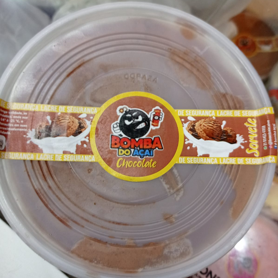 Sorvete sabor chocolate - 1 litro
