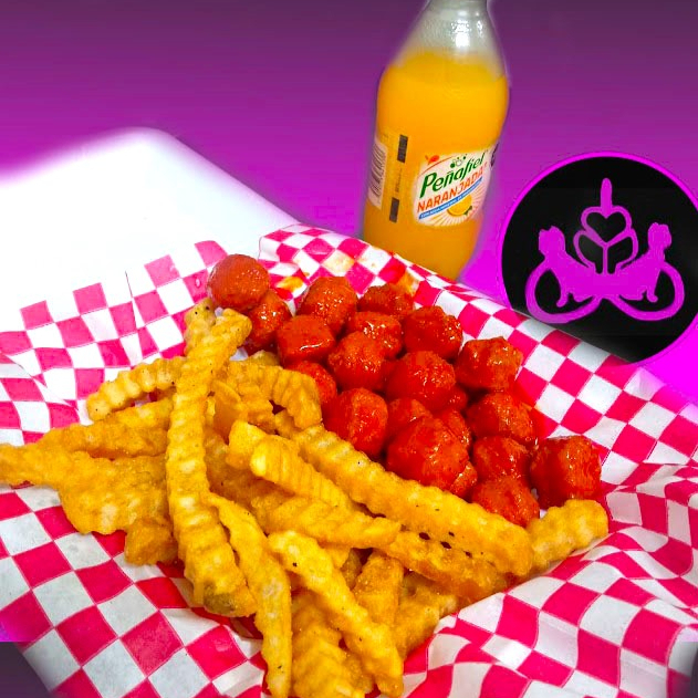 PALOMITAS DE POLLO + PAPAS + REFRESCO