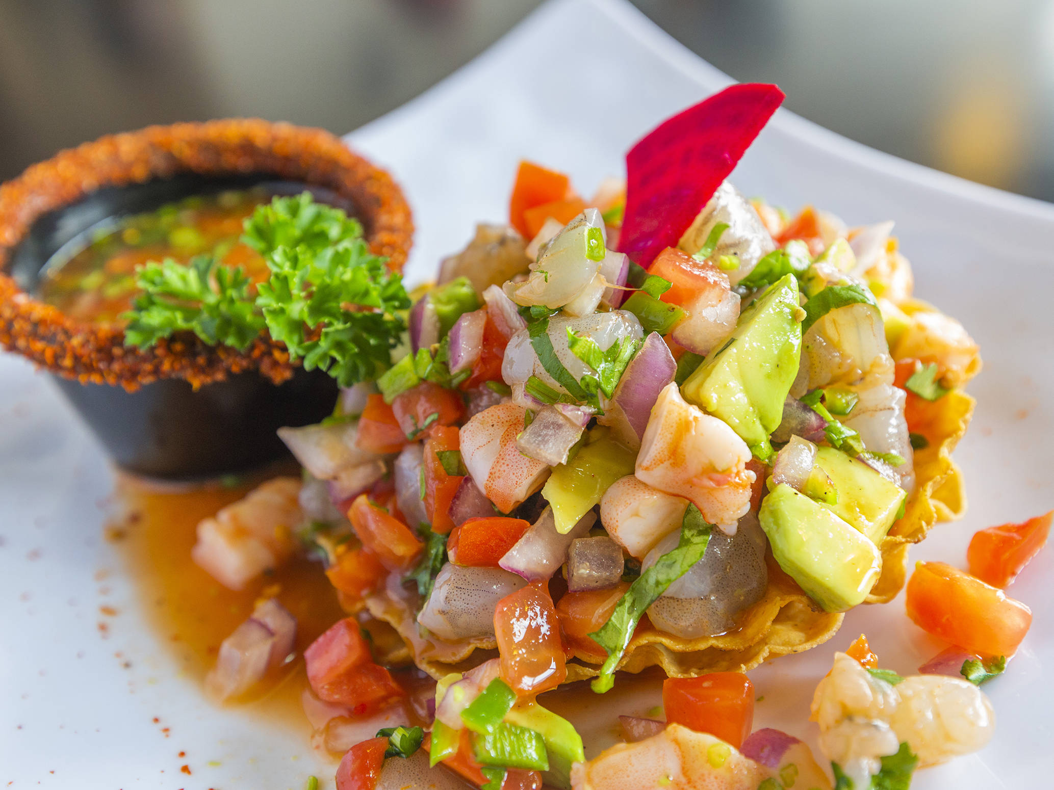 Tostada Ceviche Mitotero