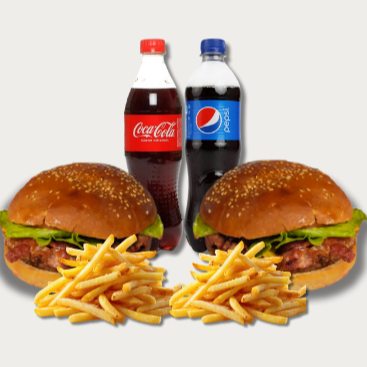 Combo Pareja Hamburguesa de Tocino