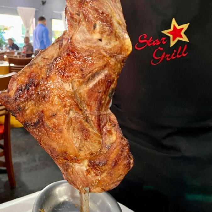 Opção de porção inteira ou 1/2 porção.