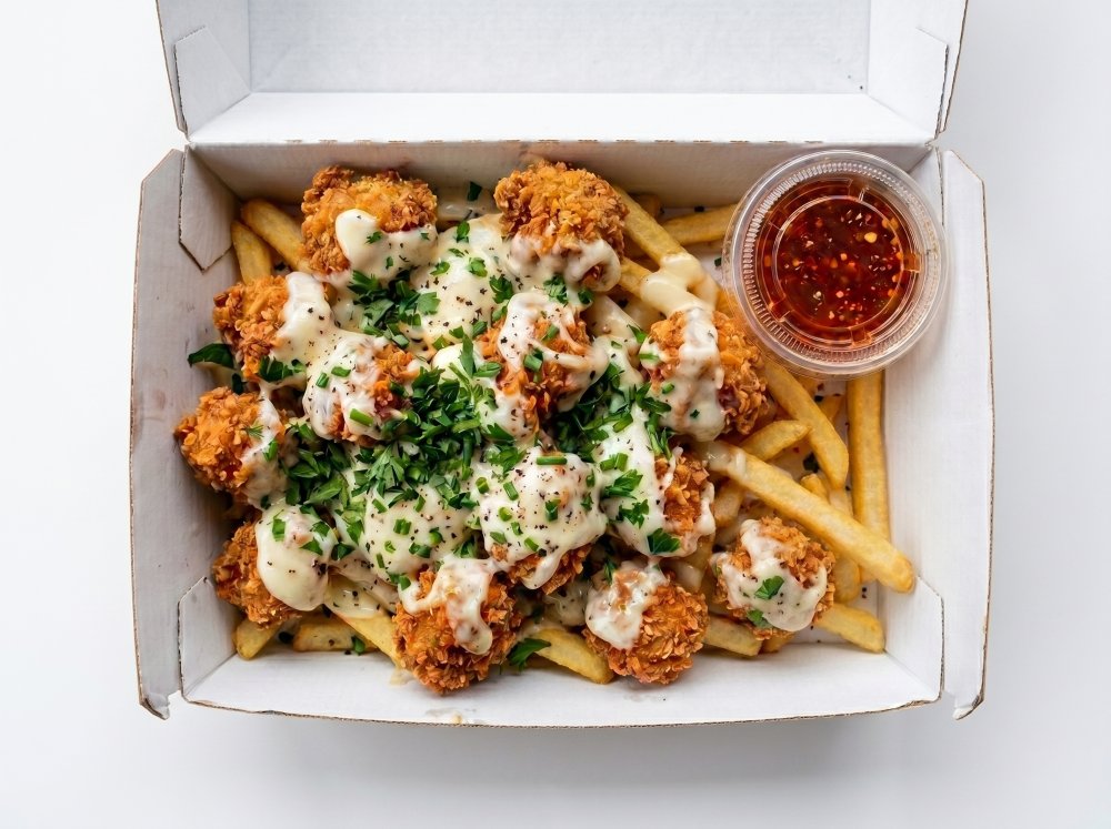 Papas con Boneless Limón Piquin
