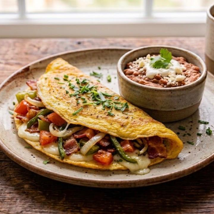 Omelette mexicano