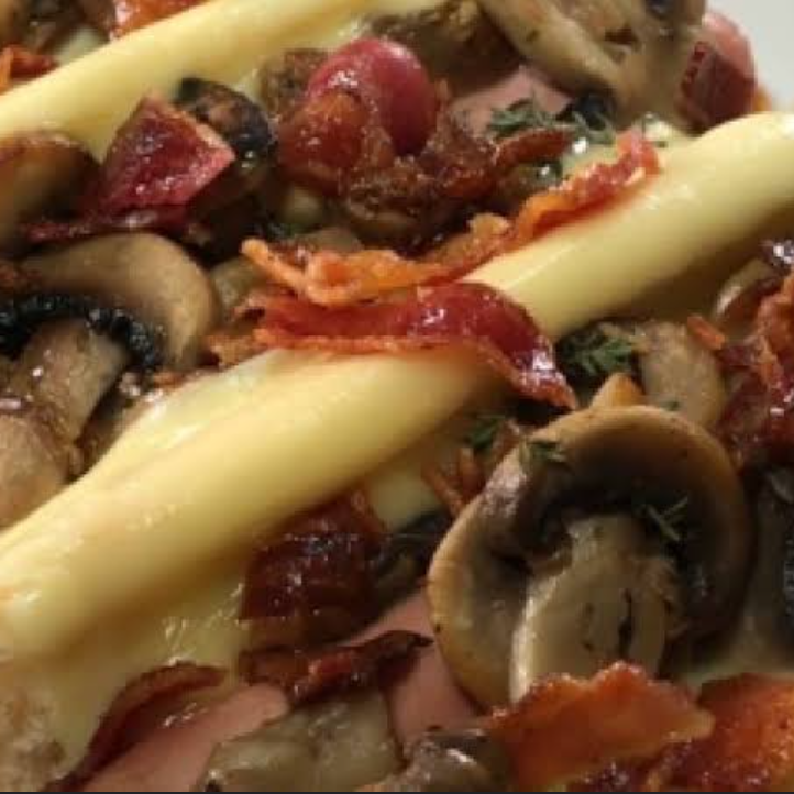 Hotdog Champiñones con Papas