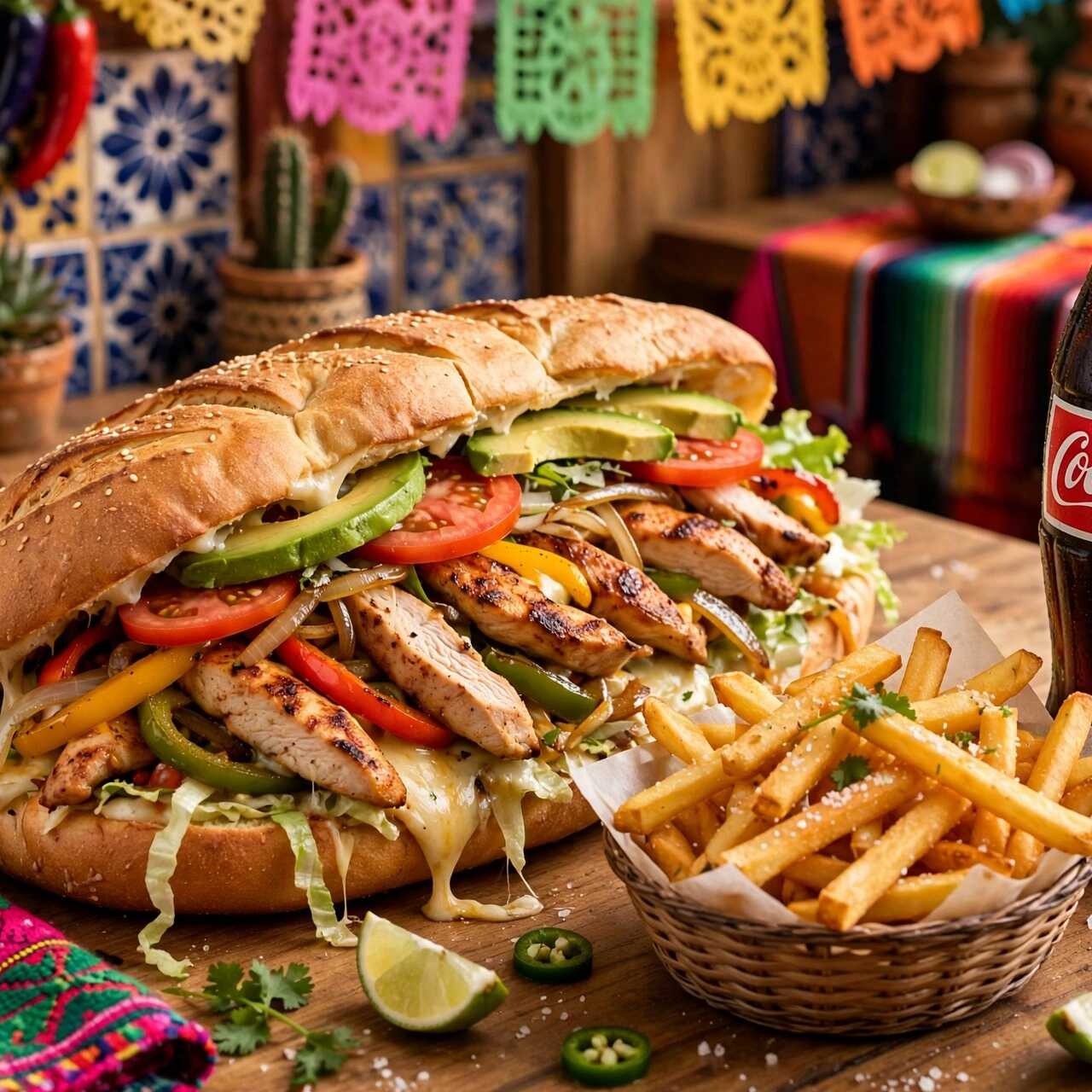Torta de Fajitas de Pechuga