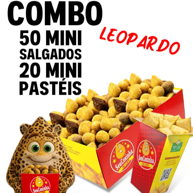 Mini salgados 9g e Pastéis 11g