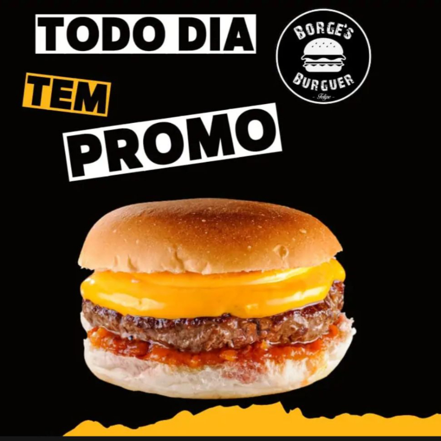 Pão super macio e saboroso, carne artesanal 120g, Cheddar Cremoso Polenghi,Um leve toque de barbecue,Alface, Tomate, Cebola caramelizada e molho espeial