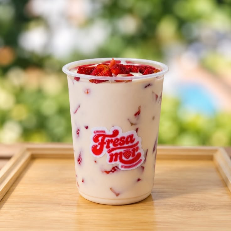 Fresas Con Crema y Queso 32 Onzas