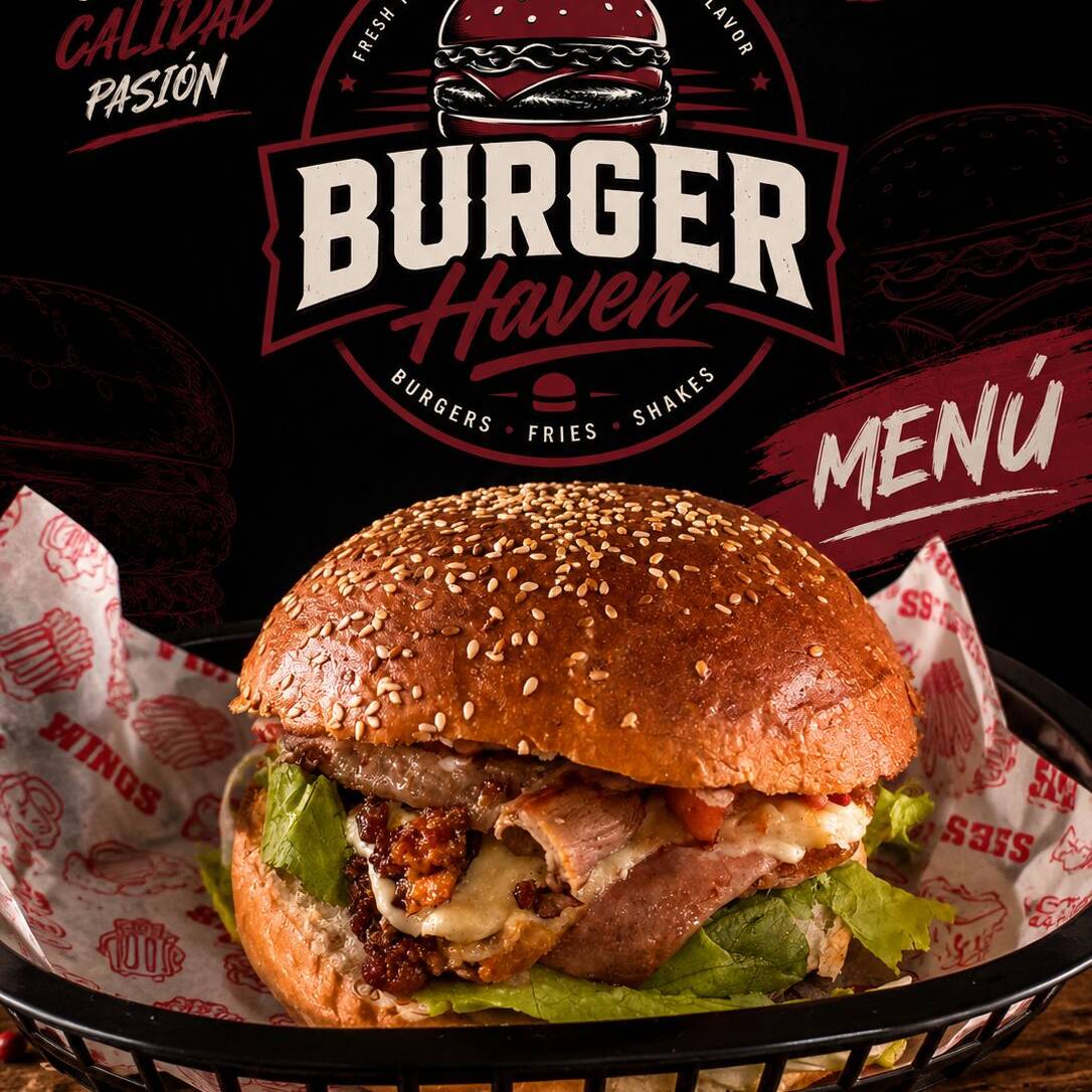 Hamburguesa con Arrachera