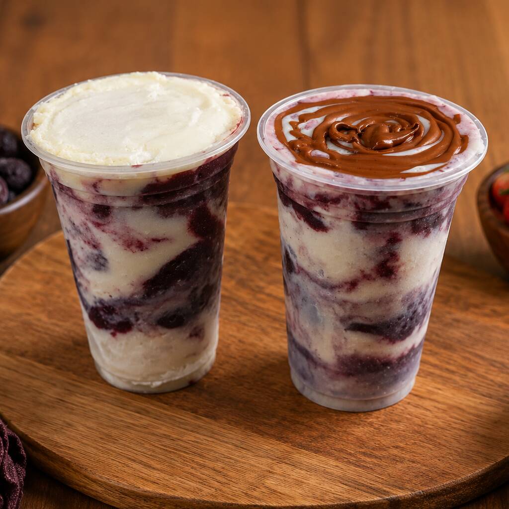 Cremoso, geladinho e super caprichado. O sabor que vicia! O melhor Açaí da região! Monte 2 Açaí de 330ml! Turbine do seu jeito com os seus adicionais favoritos nas opções abaixo! (Não entregamos complementos/adicionais separados.) #Combo #Duplo #Casal