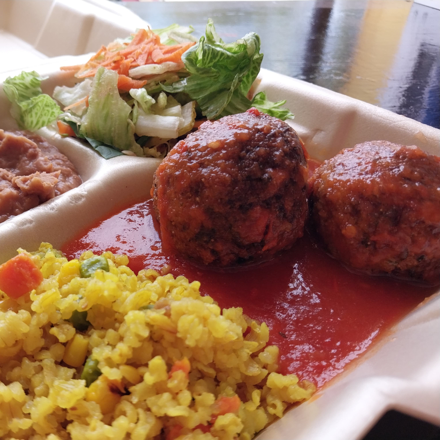 Albondigas de Lentejas con soya