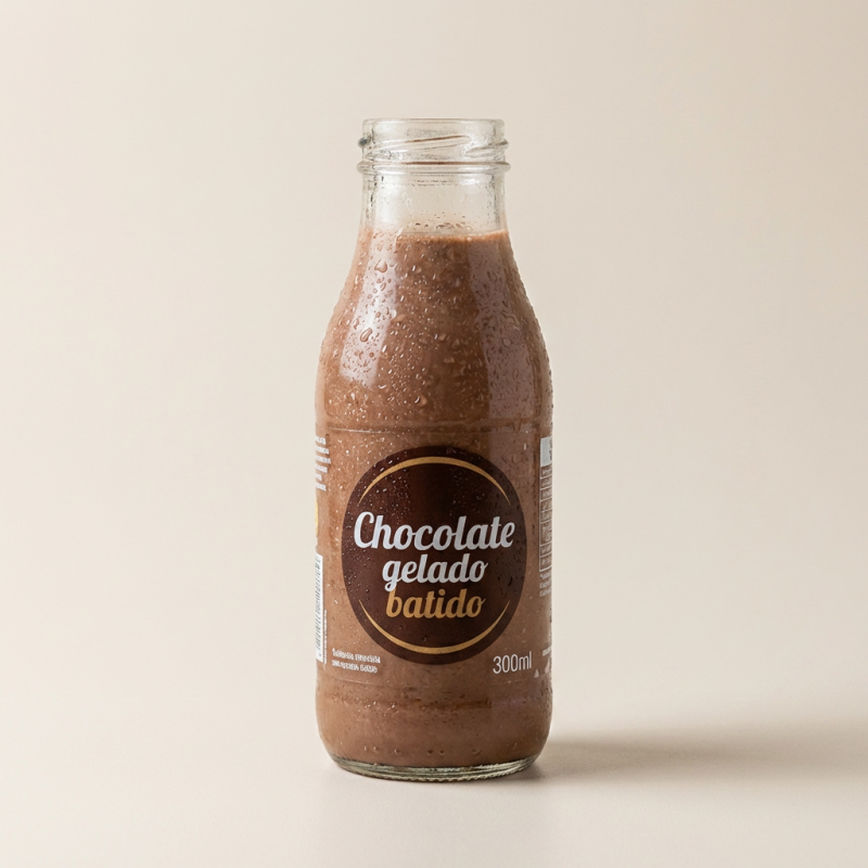 Delicie-se com o nosso irresistível chocolate gelado batido na garrafinha de 300 ml! Cada gole é uma explosão de sabor cremoso e refrescante. Feito com chocolate de alta qualidade, leite gelado, é a combinação perfeita para os amantes de chocolate. Desfrute dessa experiência indulgente a qualquer momento, em qualquer lugar. Refresque-se com o sabor intenso e a textura suave do nosso chocolate gelado batido. Uma verdadeira tentação em cada gole.