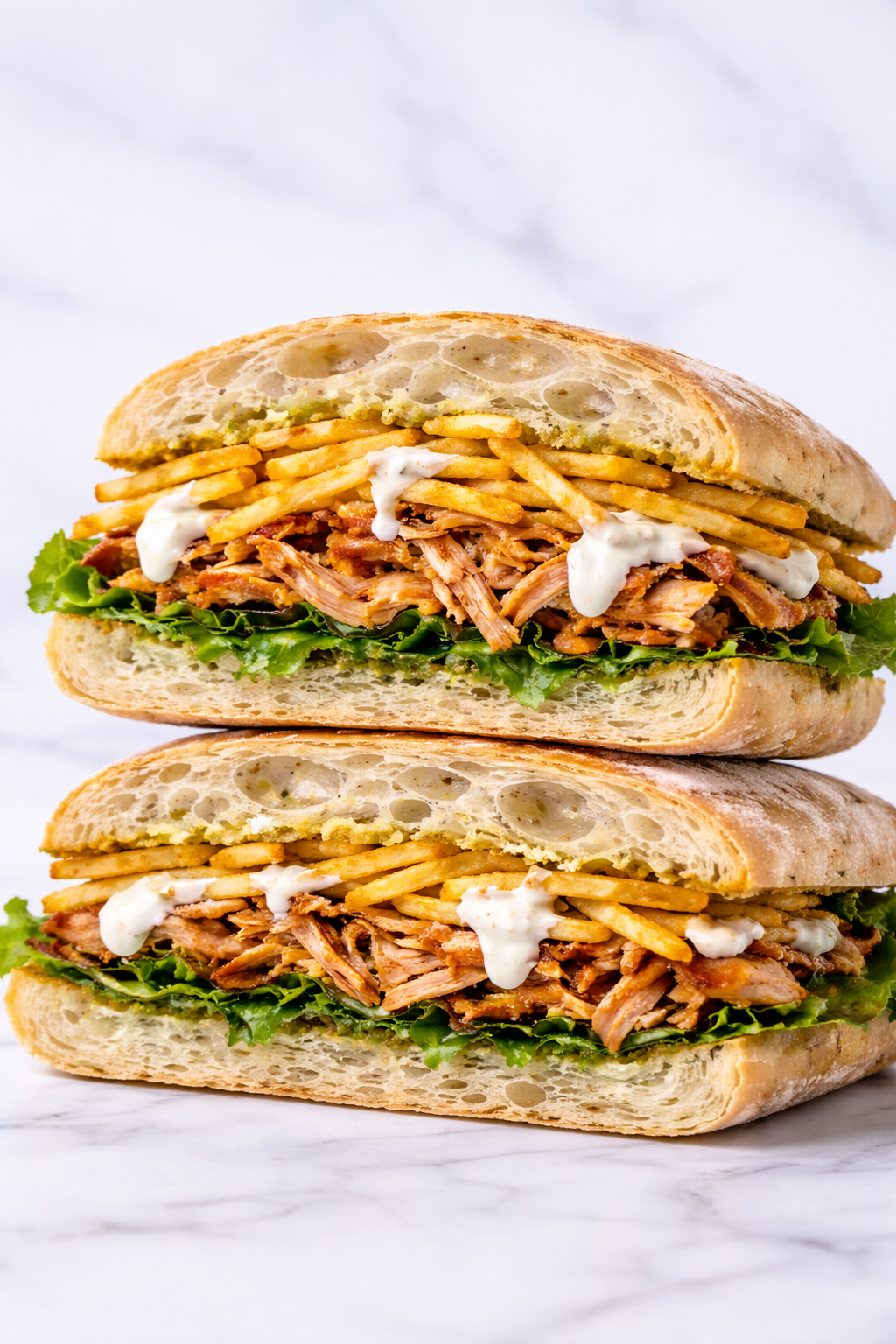 Sandwich De Pollo Deshilachado Nueva