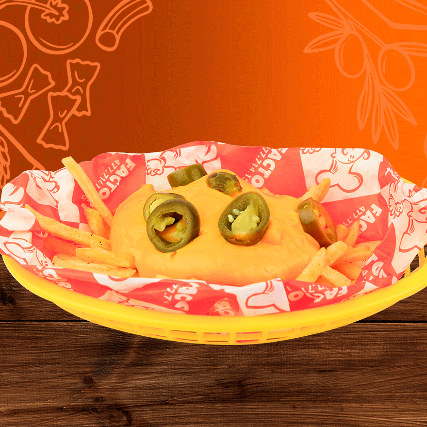 Papas Francesa con Queso Medianas