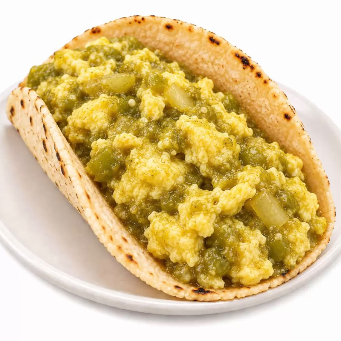 Taco de Huevito en Salsa Verde*