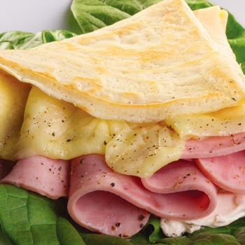 Crepa salada manchego con jamon