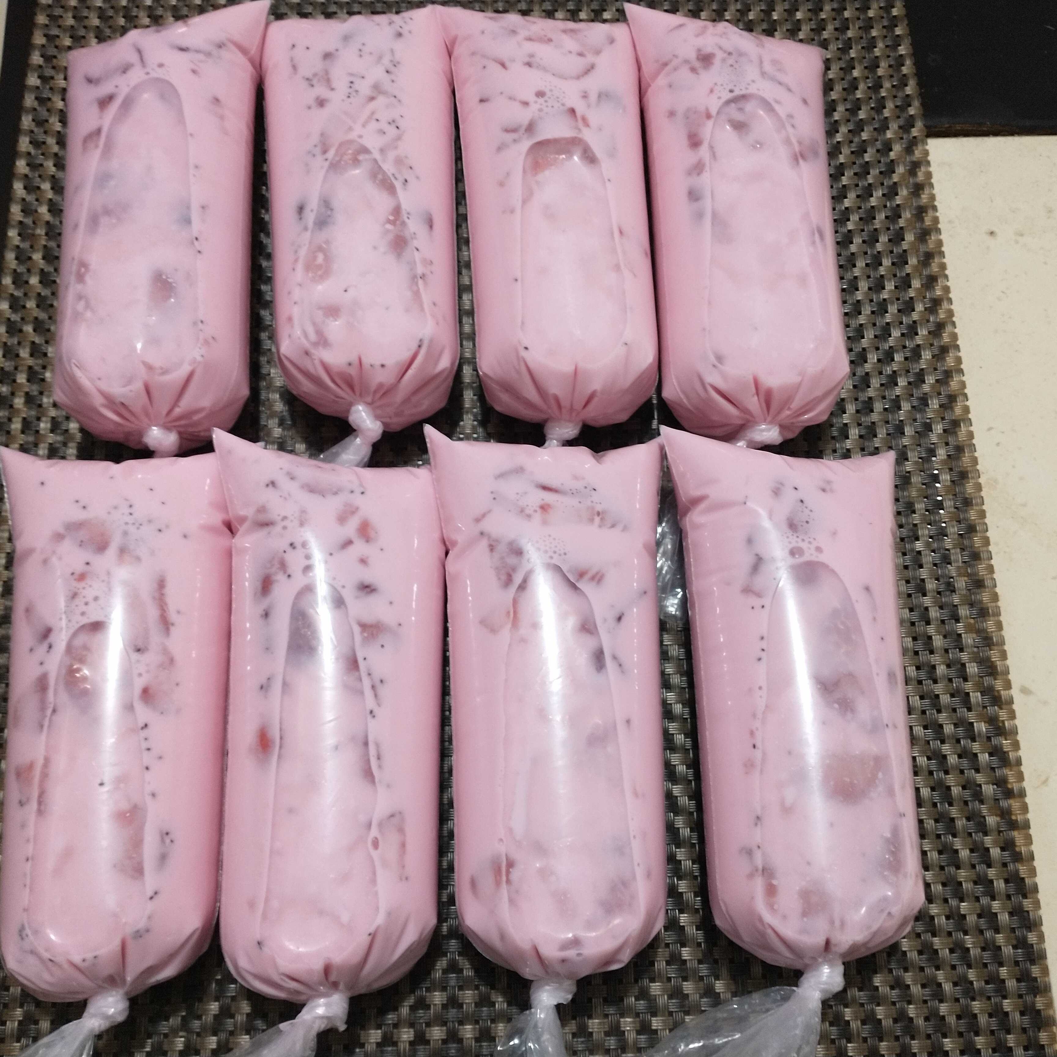 Helado de Fresas con Crema